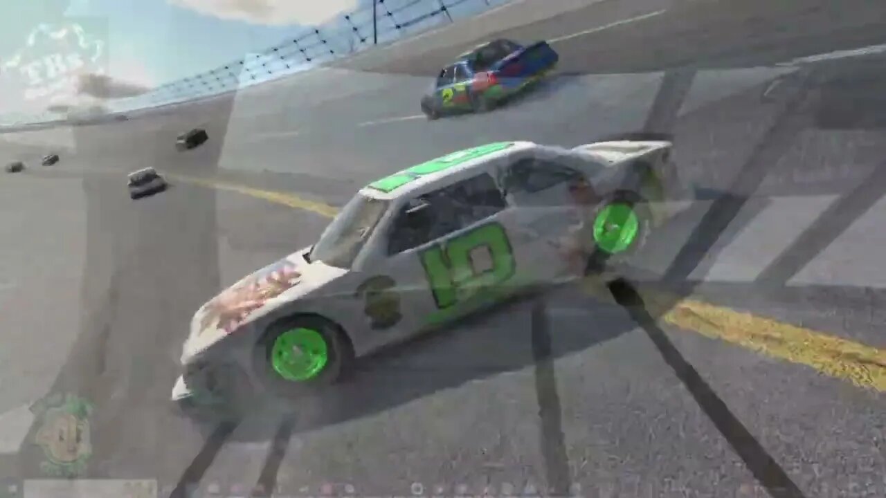 Huge Wreck on stage 2 restart in 87's #iracing #simracing #bigboyracing #crashes #nascar