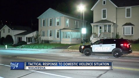One person in custody after tactical situation
