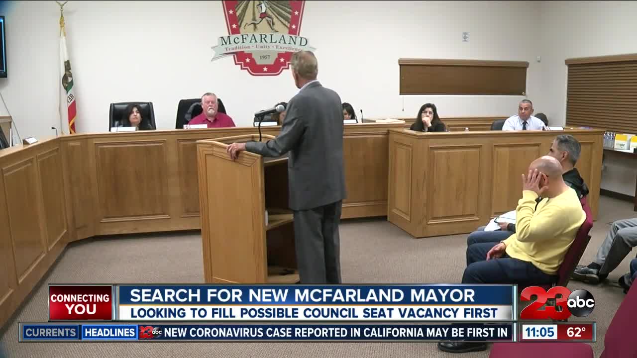 Search for new McFarland mayor begins