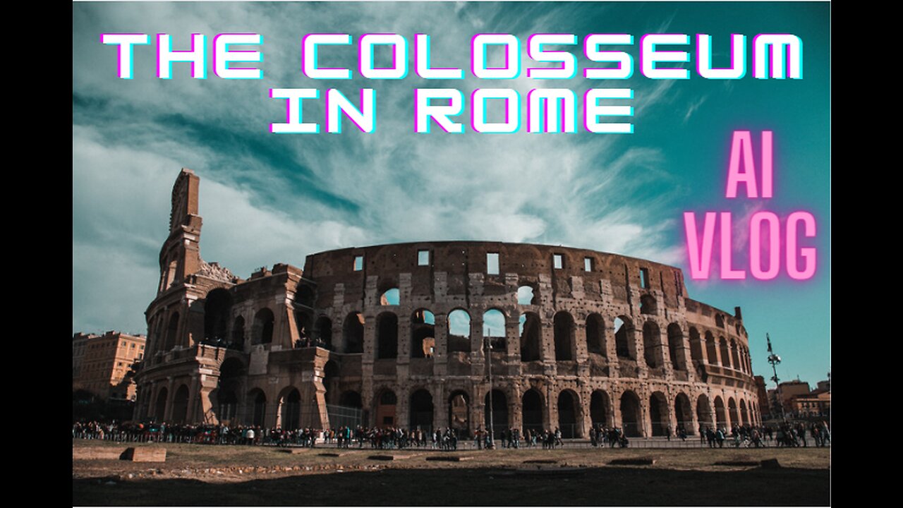 Exploring the Colosseum: Unveiling Ancient Roman Grandeur | Artificial Intelligence Travel Vlog # 3