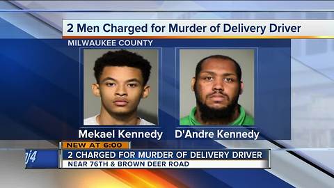 Two charged in murder of delivery driver