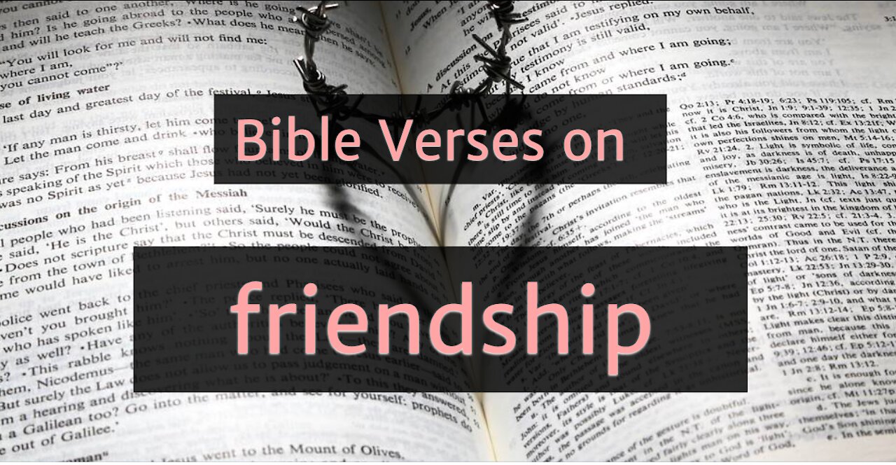 Bible verses on friendship