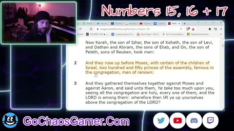 Numbers15 16 and 17 King James Version (KJV 3 15 2022)