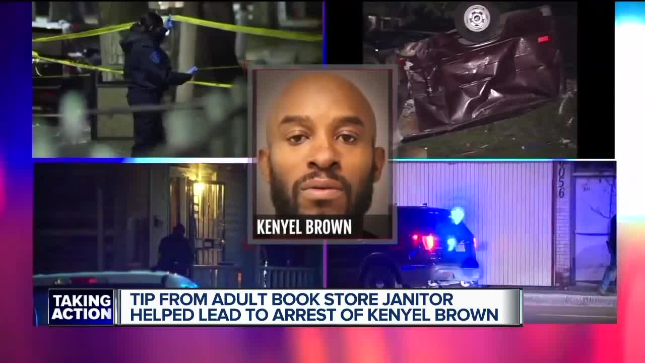 Tip from adult bookstore janitor help lead to arrest of Kenyel Brown