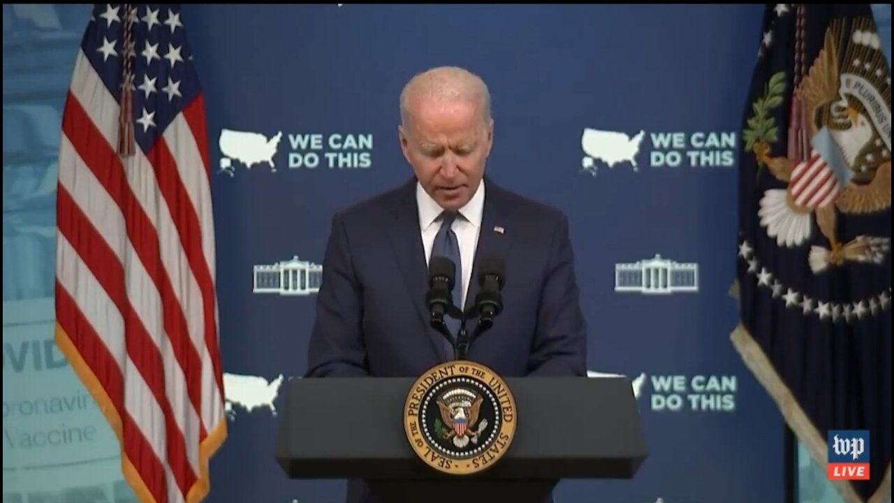 Biden Has To Read Off Notes To Answer Question On Cyberattack