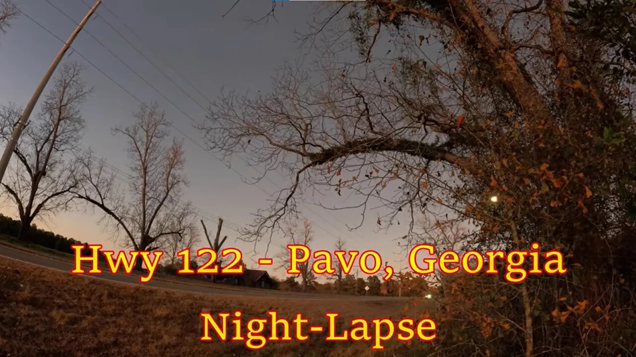 Hwy 122 Night Lapse - Pavo, Ga