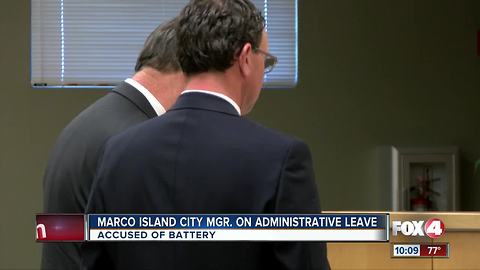 Amid battery charges, Marco Island manager put on leave