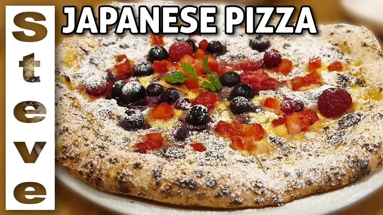 CRAZY JAPANESE PIZZA - Fruit and Nut Sweet Pizzarevo 🇯🇵