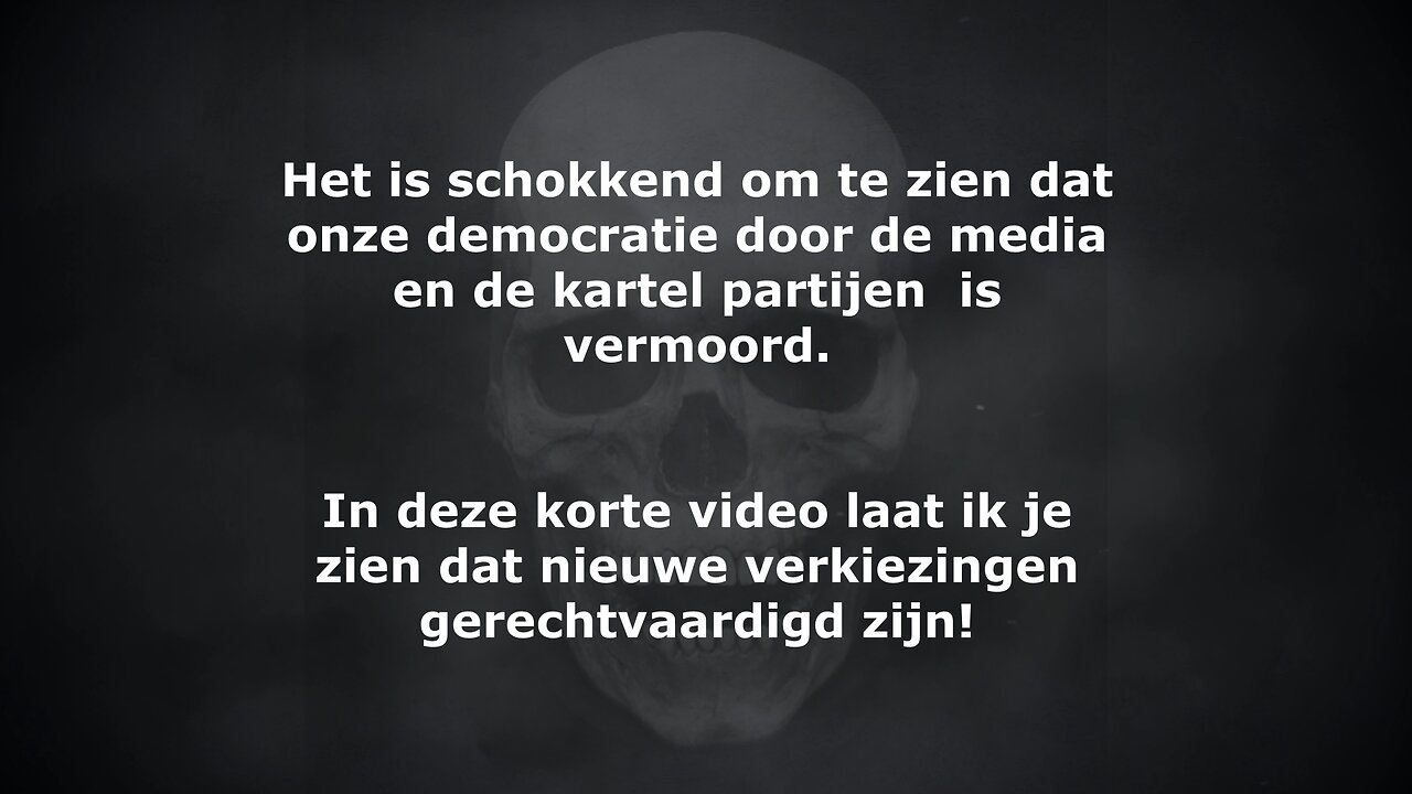 Het is schokkend om te zien dat onze democratie door de media en de kartel partijen is vermoord.