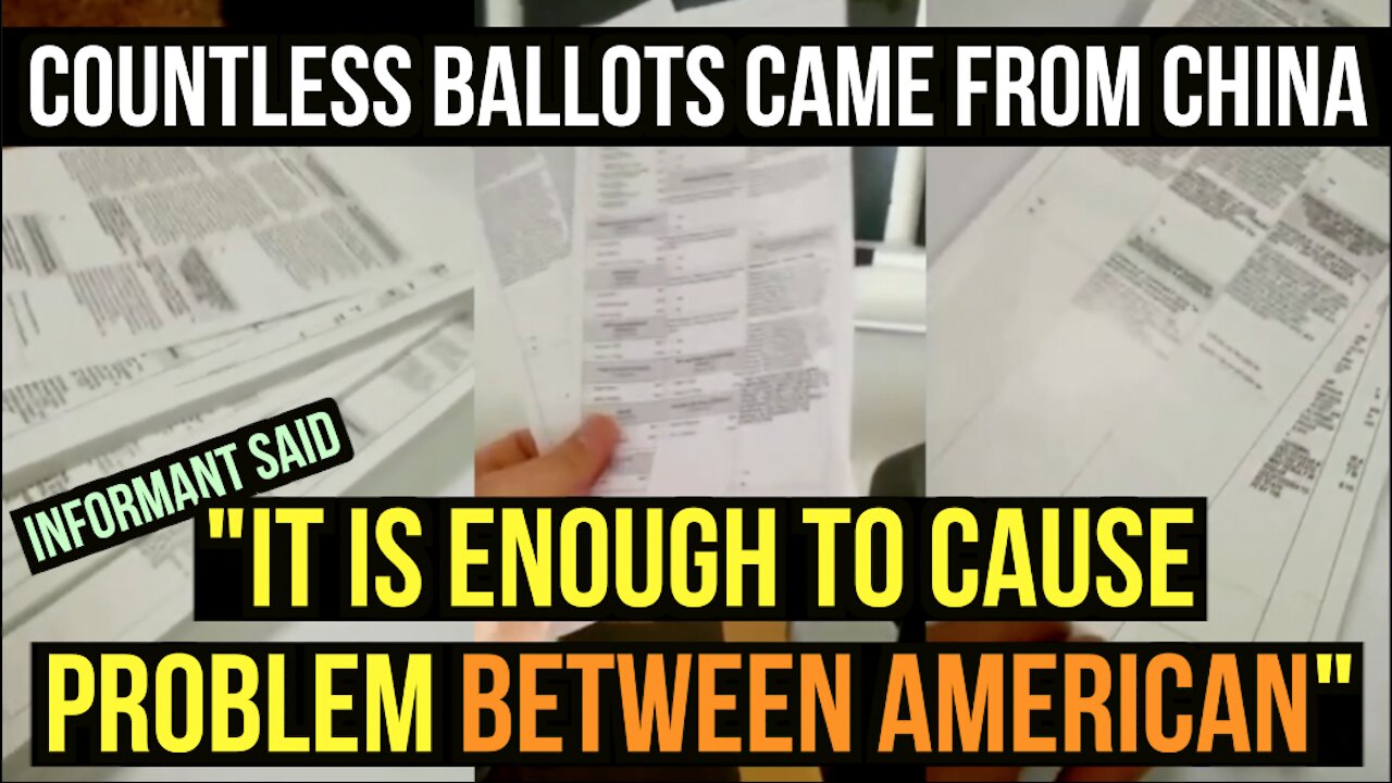 Ballots came from a Factory in China. (with video evidence) - Koreanajones