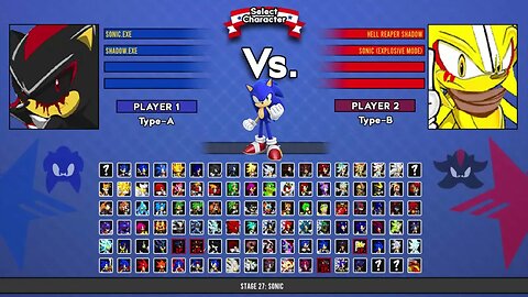 Sonic exe & Shadow exe VS Hell Reaper Shadow & Sonic Explosive I Sonic Mugen Battle HD