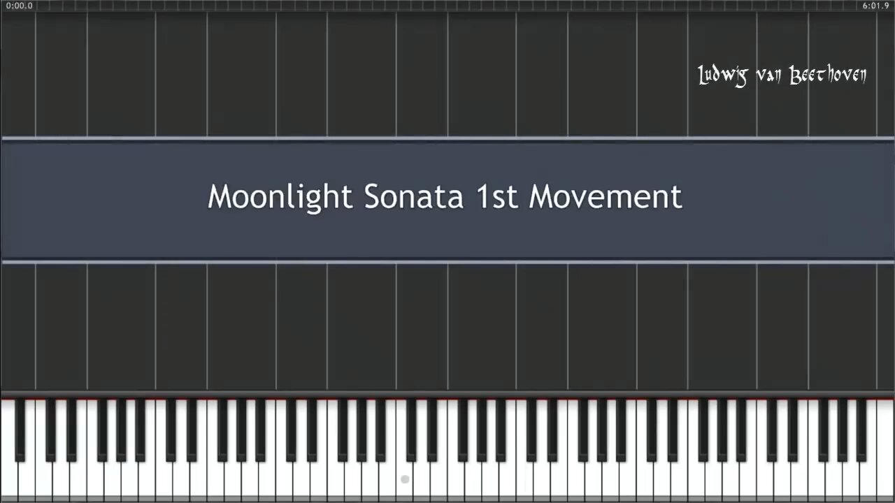 Beethoven - Moonlight Sonata(First Movement) Piano Tutorial