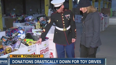 Donations drastically down for toy drives