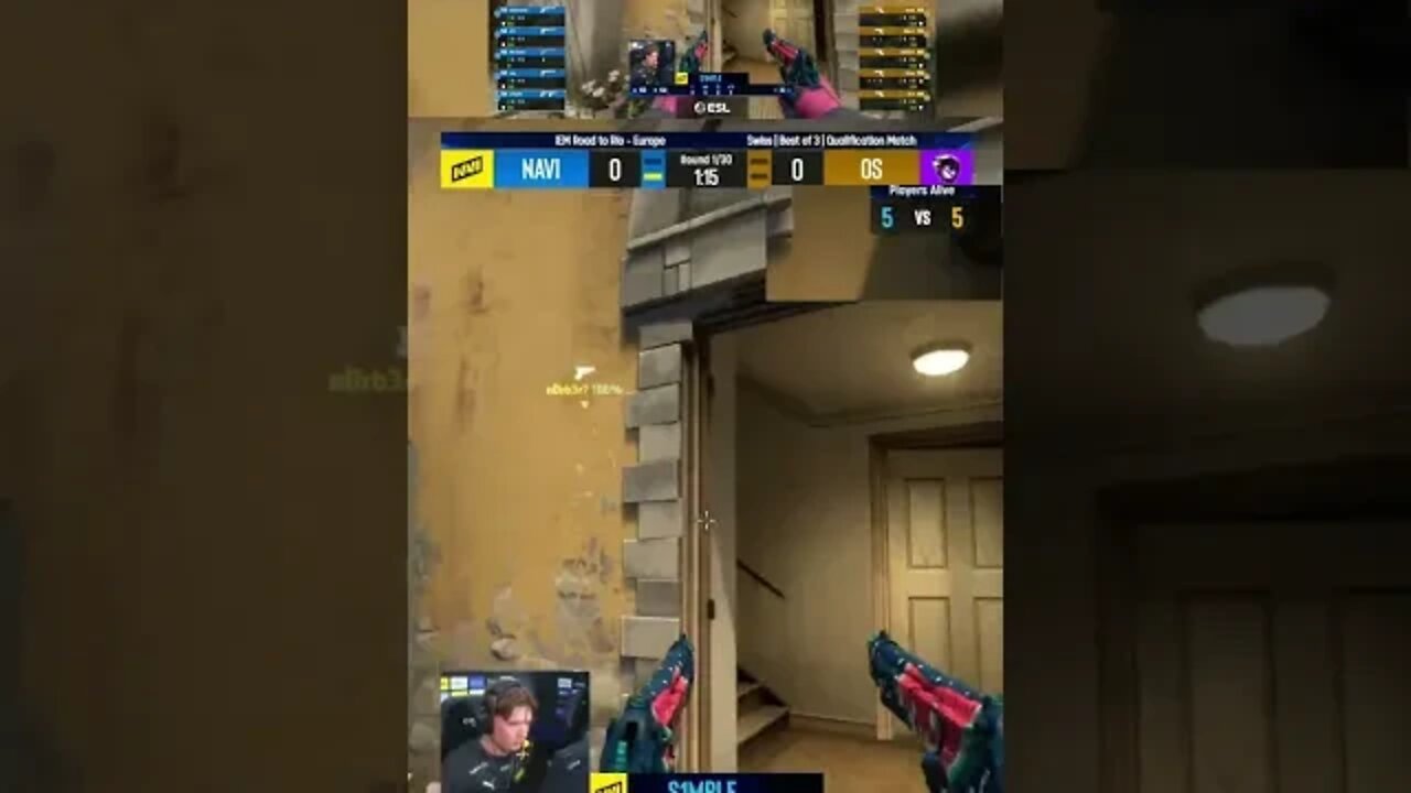S1MPLE eazy 4k BERETAS #csgo #counterstrike