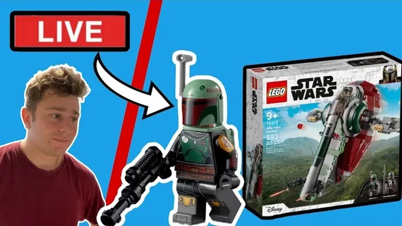 I am Building This LEGO Star Wars Boba Fett Starship #live