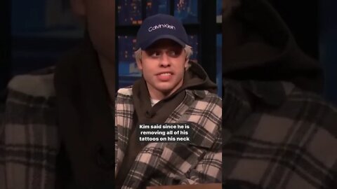 Pete Davidson got a branding of Kim Kardashian on his chest #shorts