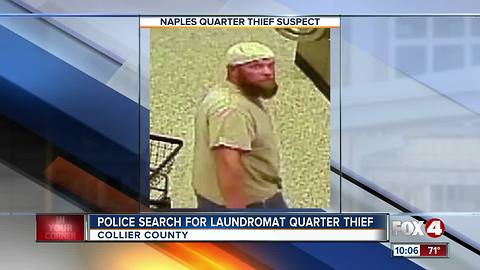 Man accused of stealing quarters from laundromat