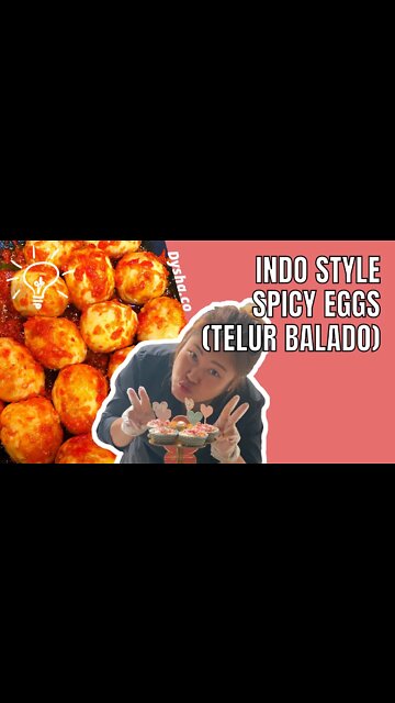 Cooking Indo Style Spicy Eggs (Telur Balado). Cooking Ideas and Inpiration. #short