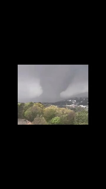 A large tornado has touched down in Little Rock, Arkansas