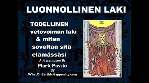 Mark Passio: Natural Law Seminar 1/3 FI SUBS