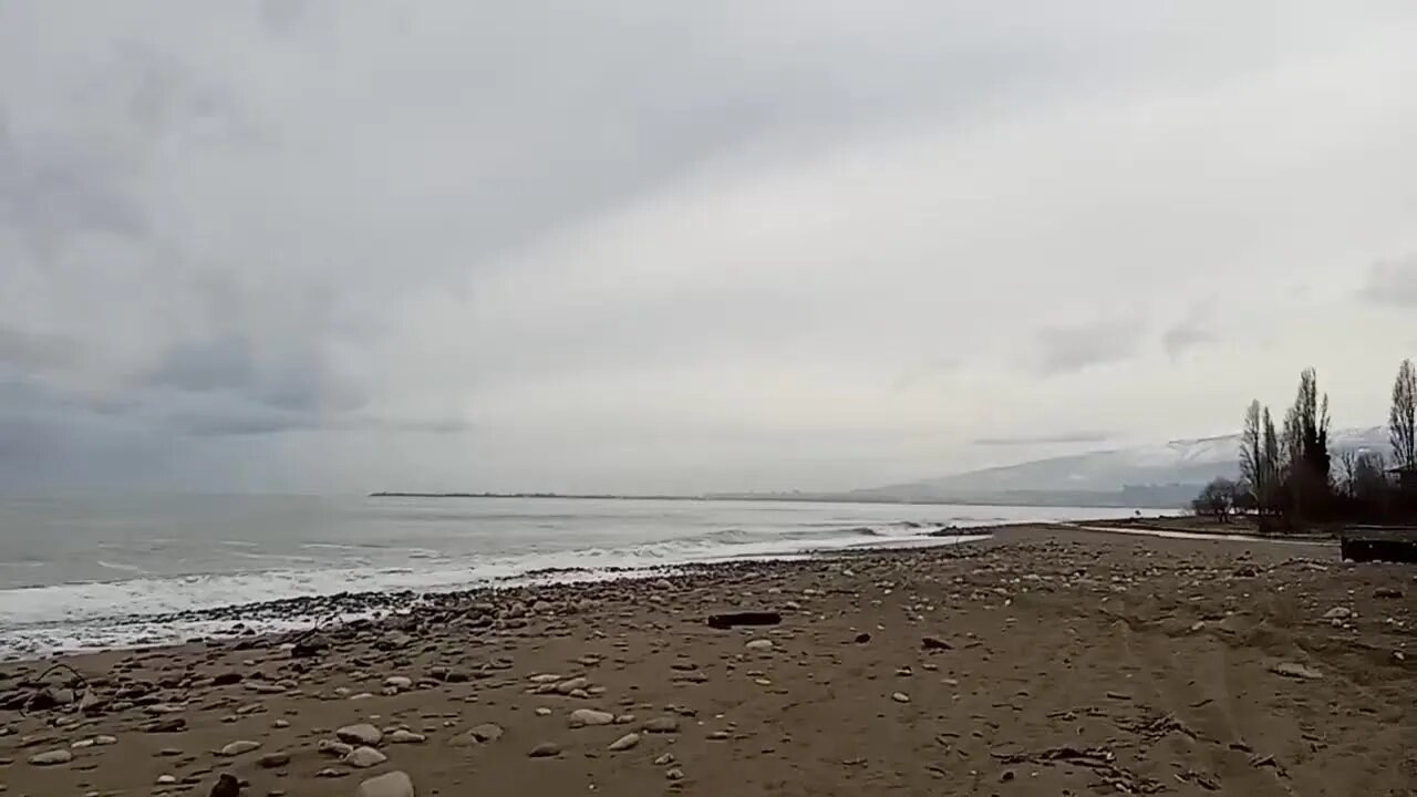 Walking on Beach Abkazia