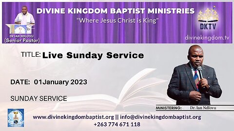 Live Sunday Service with Dr. Ian Ndlovu (01/01/2023)