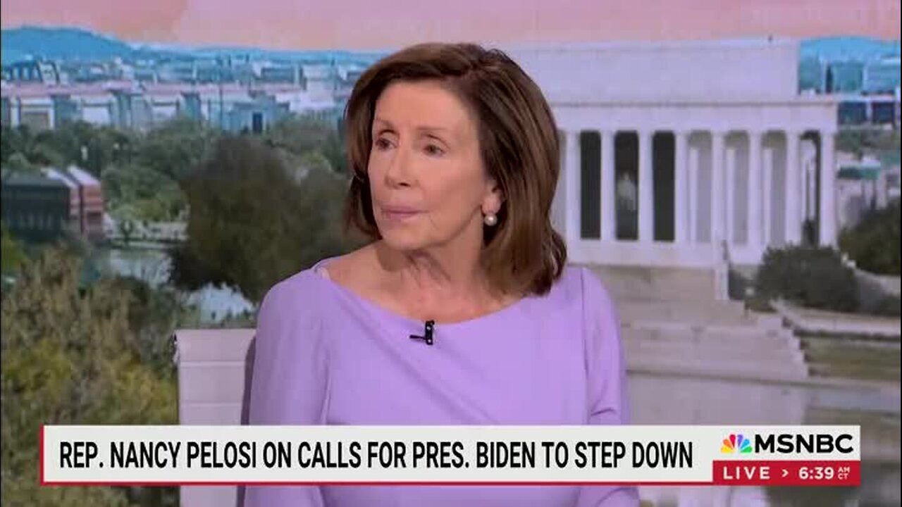 Nancy Pelosi: It’s Up To Biden To Decide If He’s Going To Run