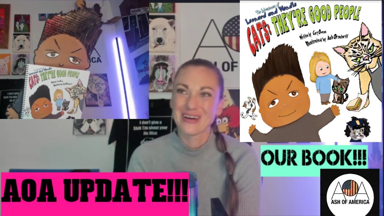 AOA Update: Ash gives an update on the coming publishing of her children's book CATS!