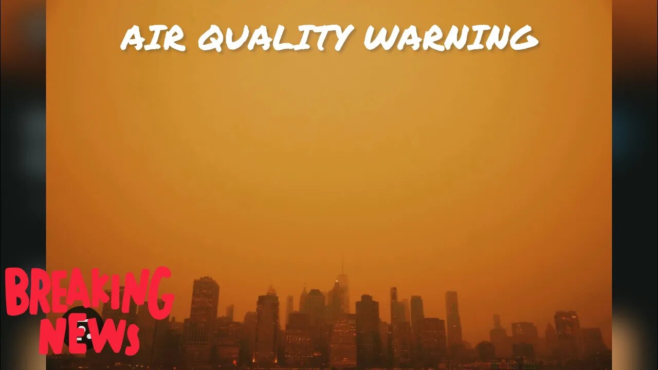 AIR QUALITY WARNING ⚠️ || FROM NEW JERSEY 🌆 || CANADIAN WILDFIRE 🇨🇦🔥