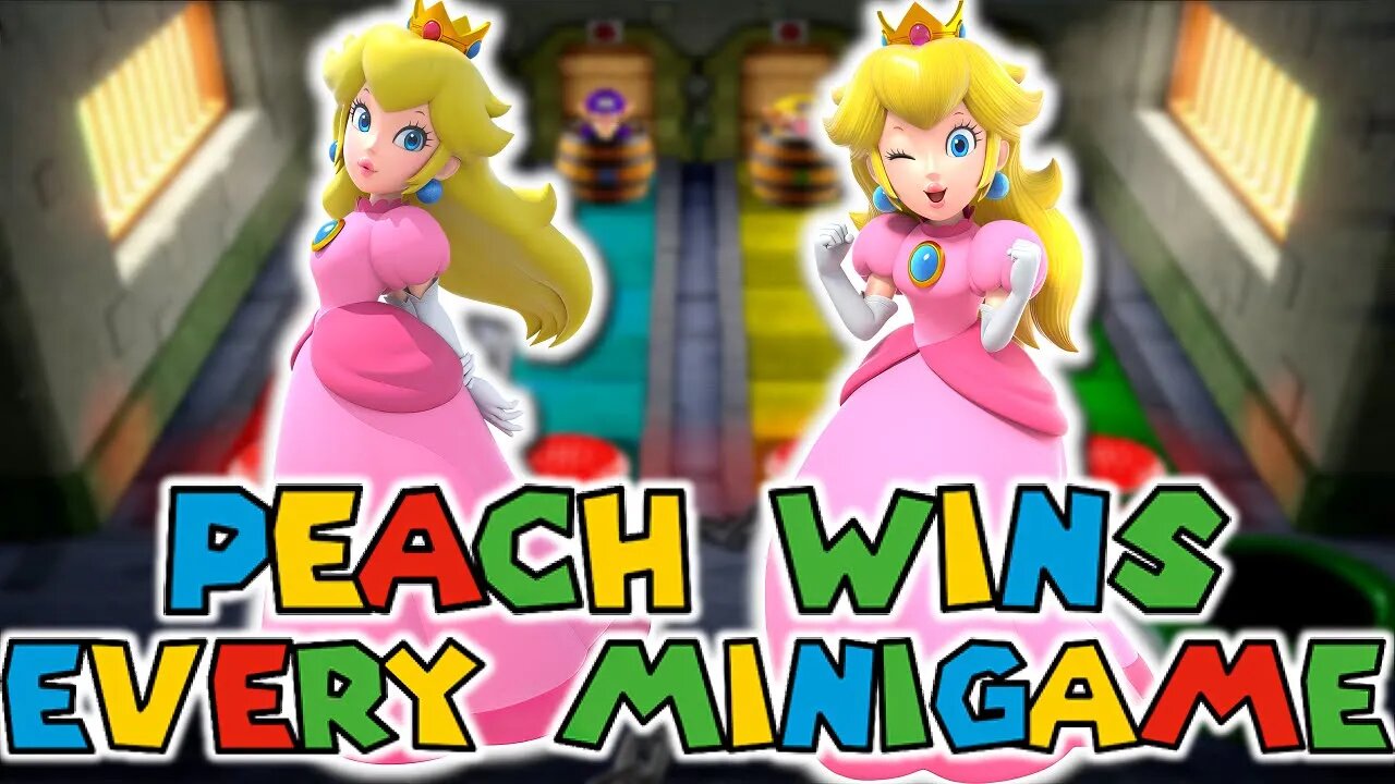 Peach Wins Every Minigame - Mario Party Superstars All Minigames