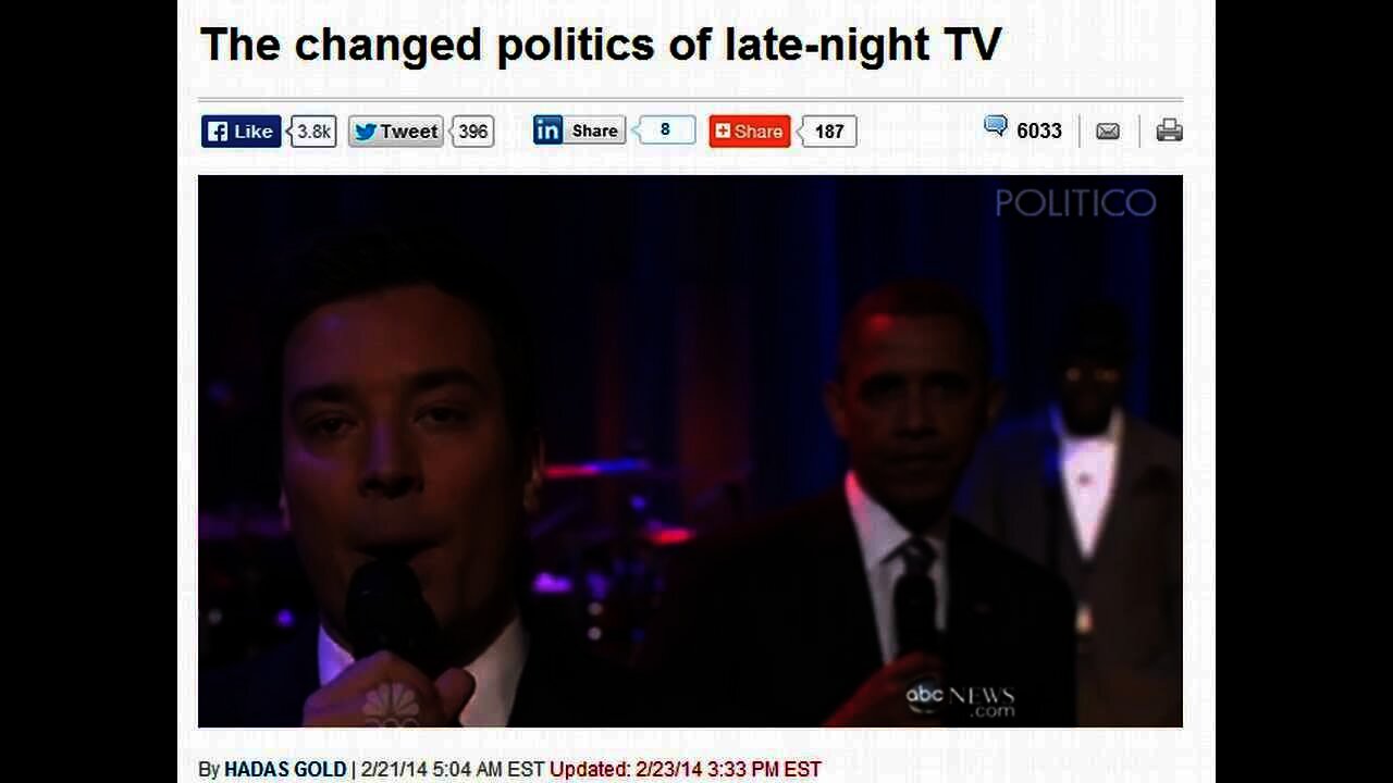 Obama Seizes Control of Late Night TV