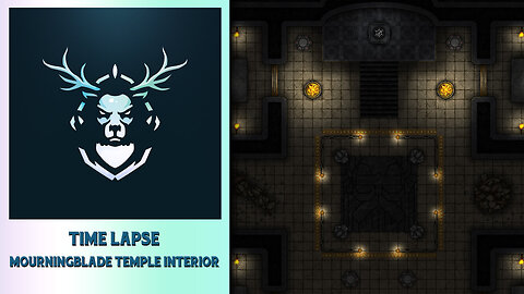 Battle Map Time Lapse: Mourningblade Temple Interior