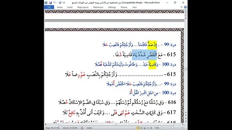 48 المجلس 48 شرح العشر الصغرى 12 فرش الحروف سورة المائدة