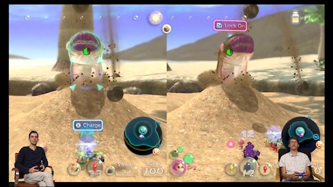 Pikmin 3 Deluxe Co-Op | Day 9 | The Sand Belching Meerslug