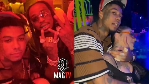 Blueface & "BM" Jaidyn Alexis Party Wit Quavo After The Birth Of His Son Chrisean Malone Porter! 👶🏽