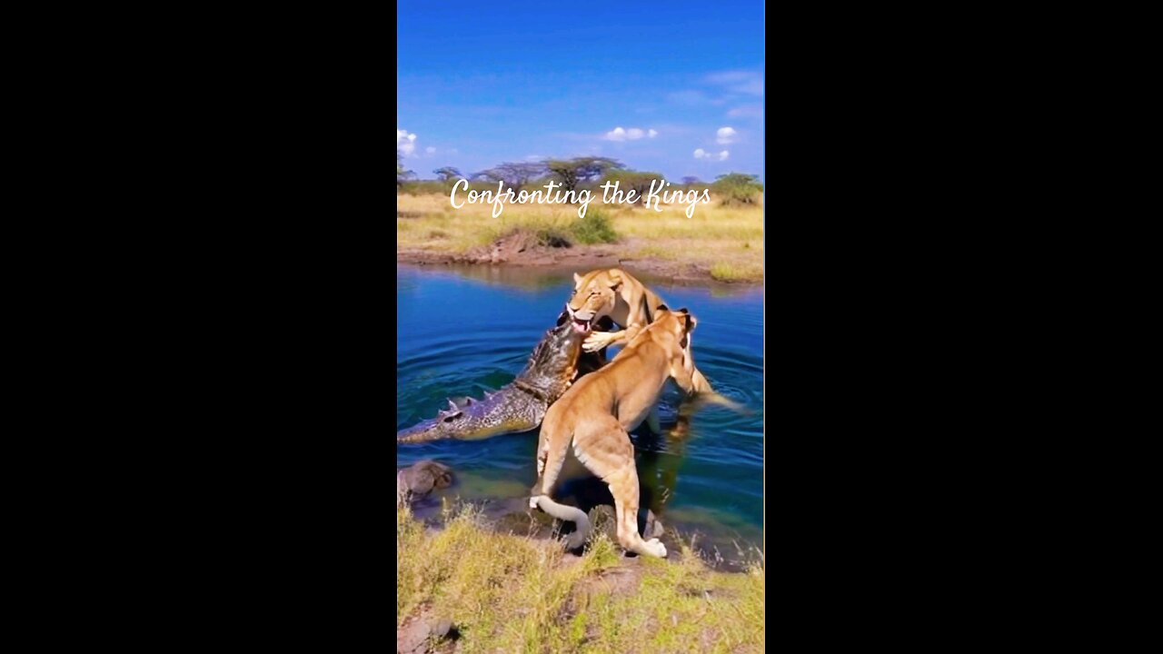 Watch! Huge Crocodile Attacks Lioness, and the Lion Rushes to Save Her in the Lake!"