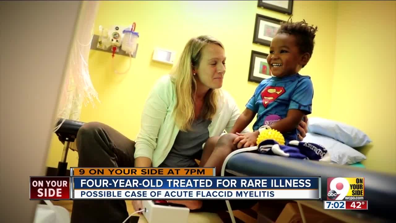 Four-year-old treated for rare, polio-like illness