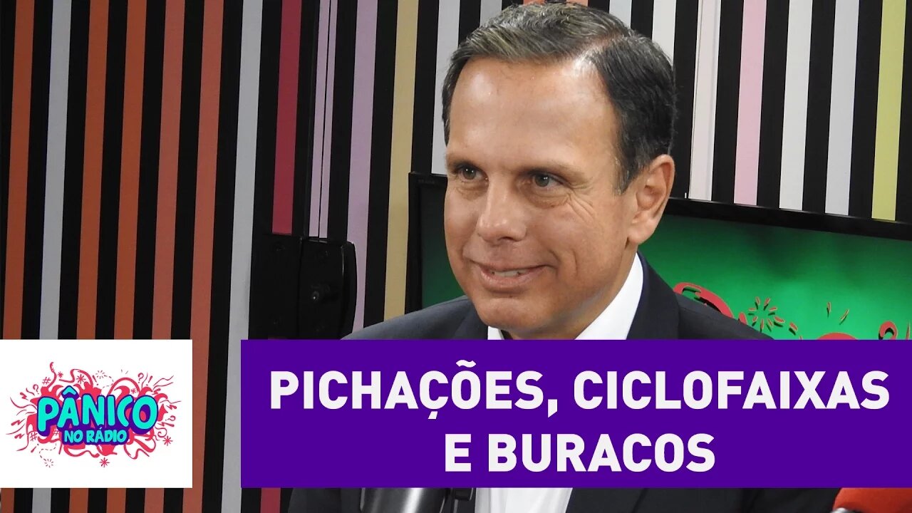 Pichações, Ciclofaixas, buracos: Doria responde pergunta "5 em 1" de Carioca | Pânico