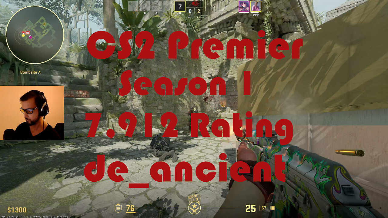 CS2 Premier Matchmaking - Season 1 - 7,912 Rating - de_ancient