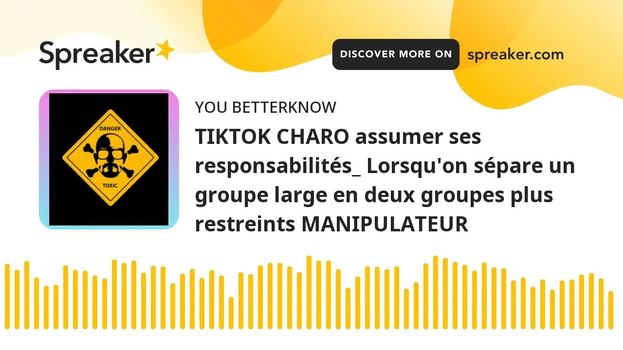 TIKTOK CHARO assumer ses responsabilités_ Lorsqu'on sépare un groupe large en deux groupes plus rest