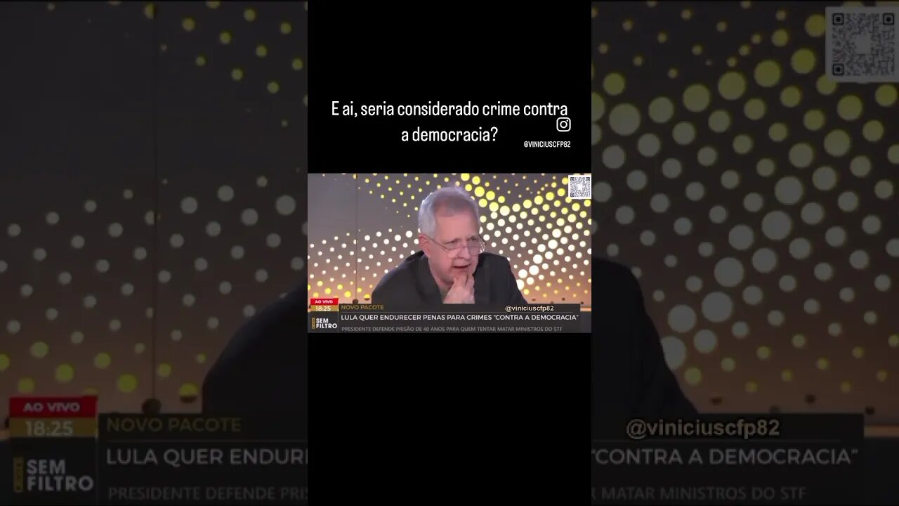 E ai, seria considerado crime contra a democracia?