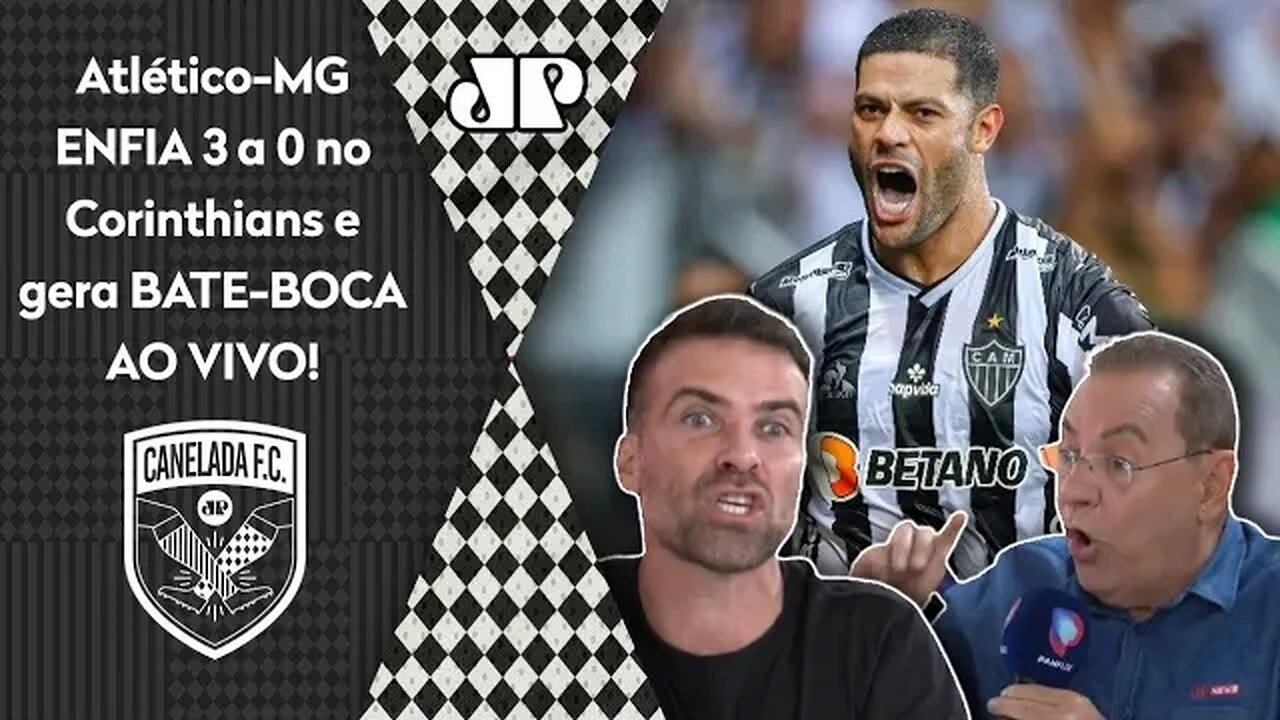 TRETA! "O Atlético-MG PROVOU que o Corinthians é..." 3 a 0 gera BATE BOCA AO VIVO!