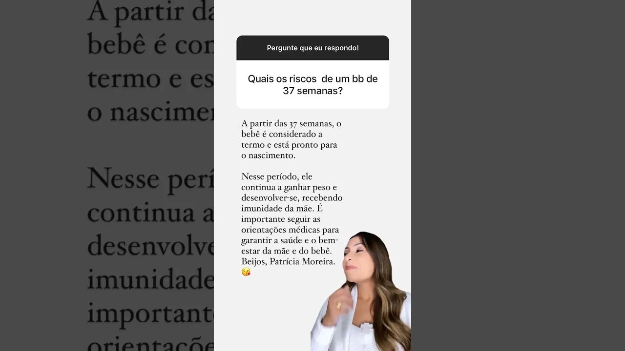 Quais os riscos de um bb de 37 semanas?
