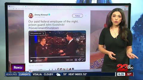 Jimmy Kimmel hires federal employees until end of shutdown