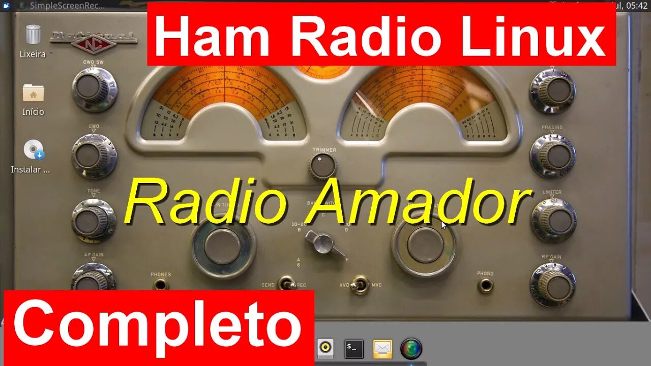 KB1OIQ - Andy's Ham Radio Linux. Xubuntu Linux remasterizado para usuários de Rádio Amador. Completo