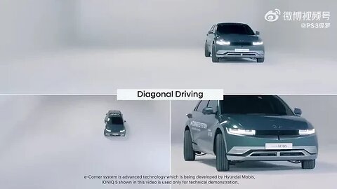 Hyundai has developed a special system that allows the car to drive sideways.