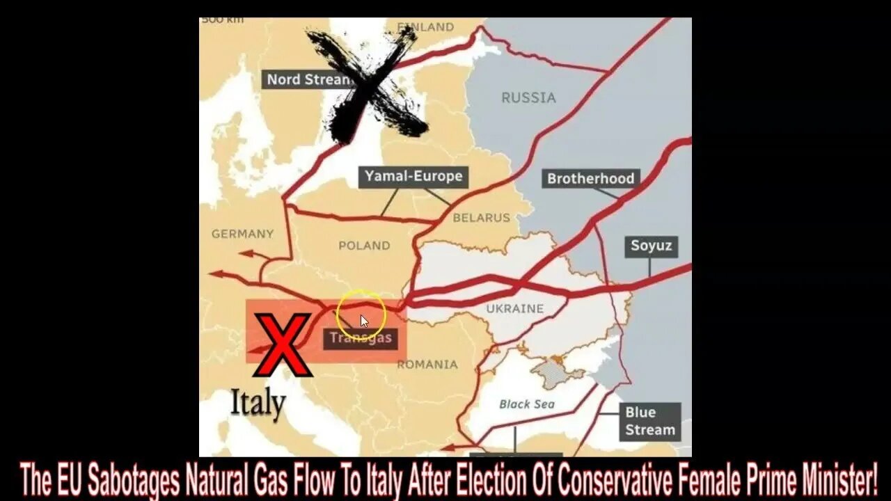 The EU Sabotages Gas Flow To Italy After Election Of Conservative Female! #Punishment