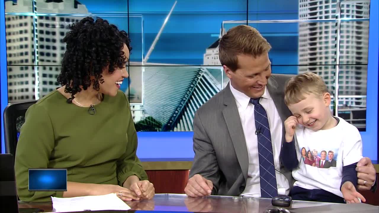 Caleb, Brian Niznansky's biggest fan, stops by to help with the weekend forecast