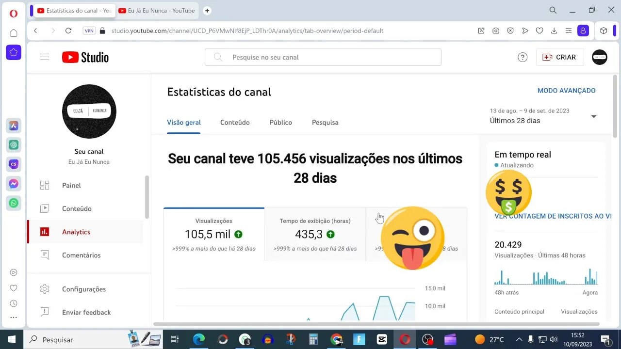 Atualização do canal Dark de Quiz (cresceu muito) com SEO