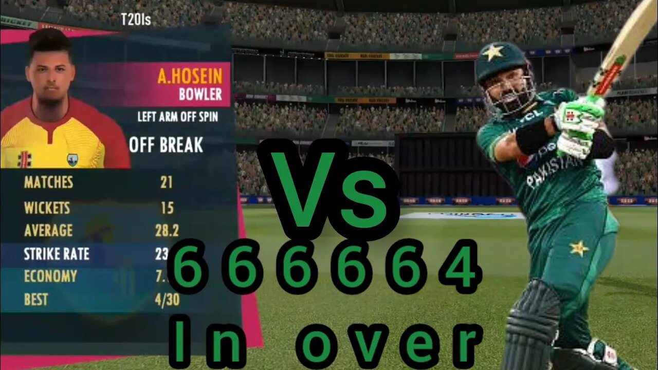 666664 in over M.Rizwan wow 😳| Real cricket 22 Gameplay ❤️